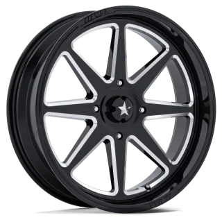 Terache Aztex XL 33x9-18 (8ply) Tires on MSA M54 Spark Gloss Black